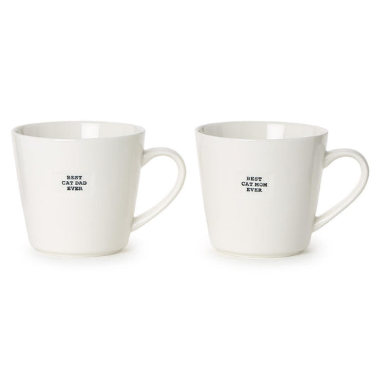 Two's Company Best Cat Mom & Best Cat Dad Ever Mug