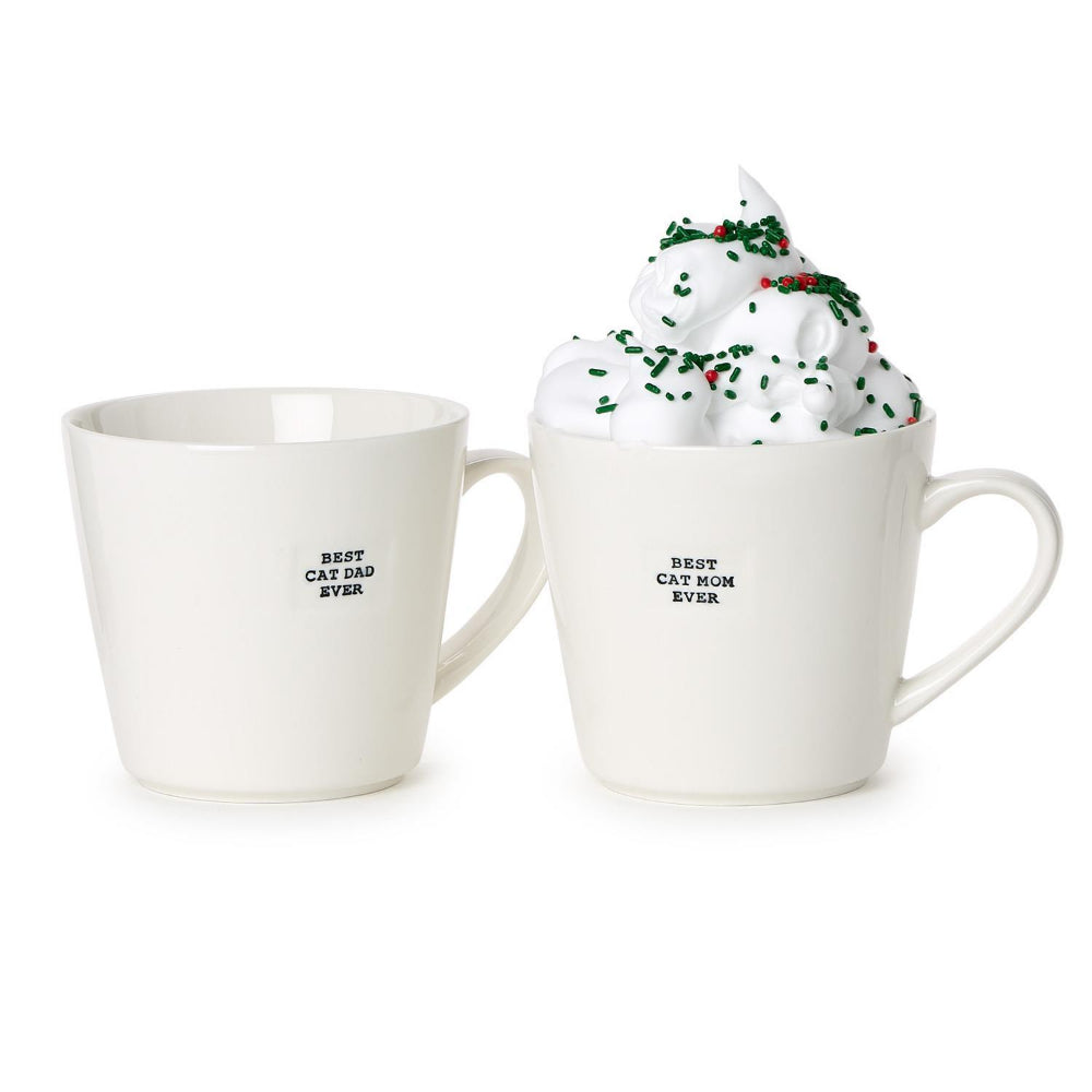 Two's Company Best Cat Mom & Best Cat Dad Ever Mug