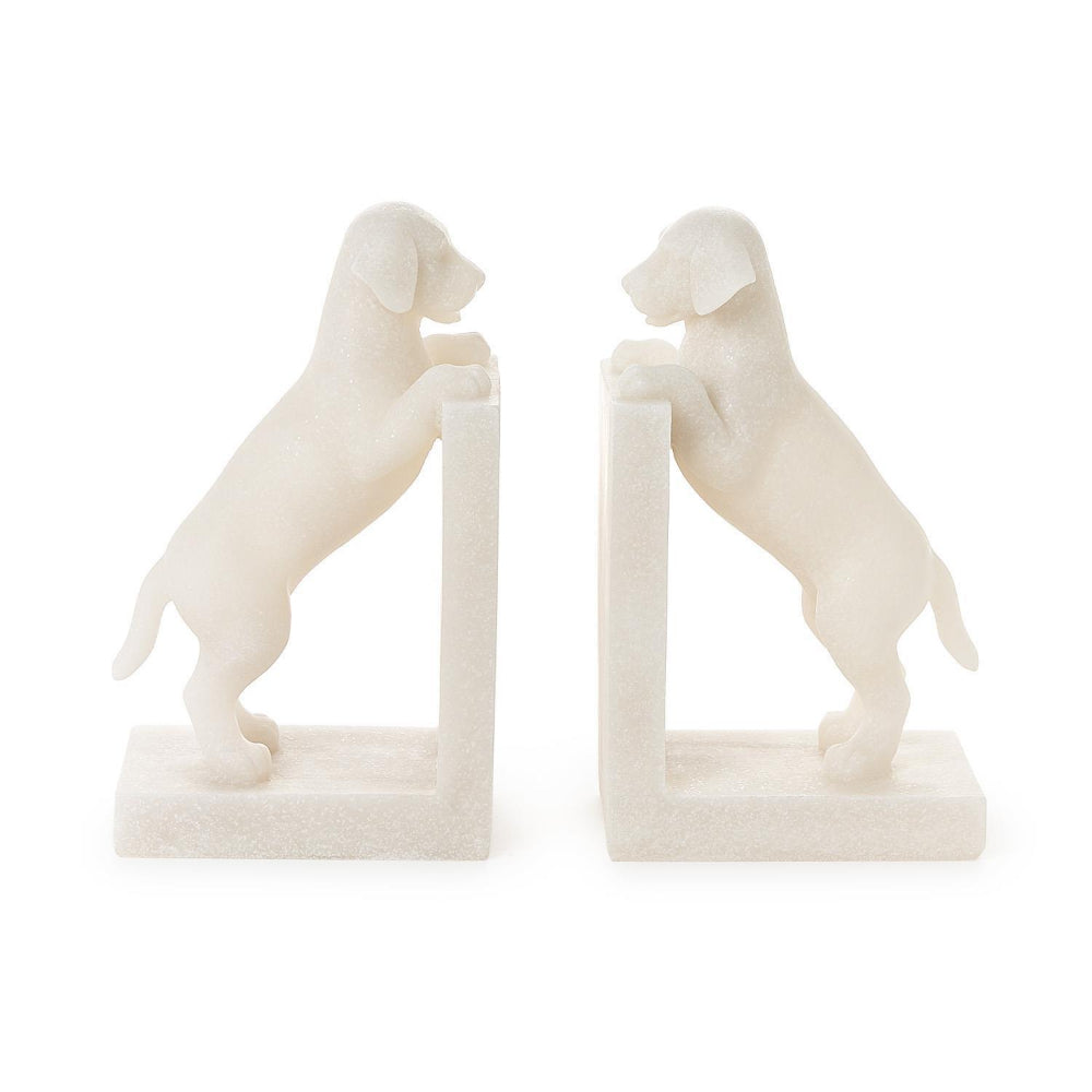 Two's Company Playful Puppy Dog Book Ends-Set of 2