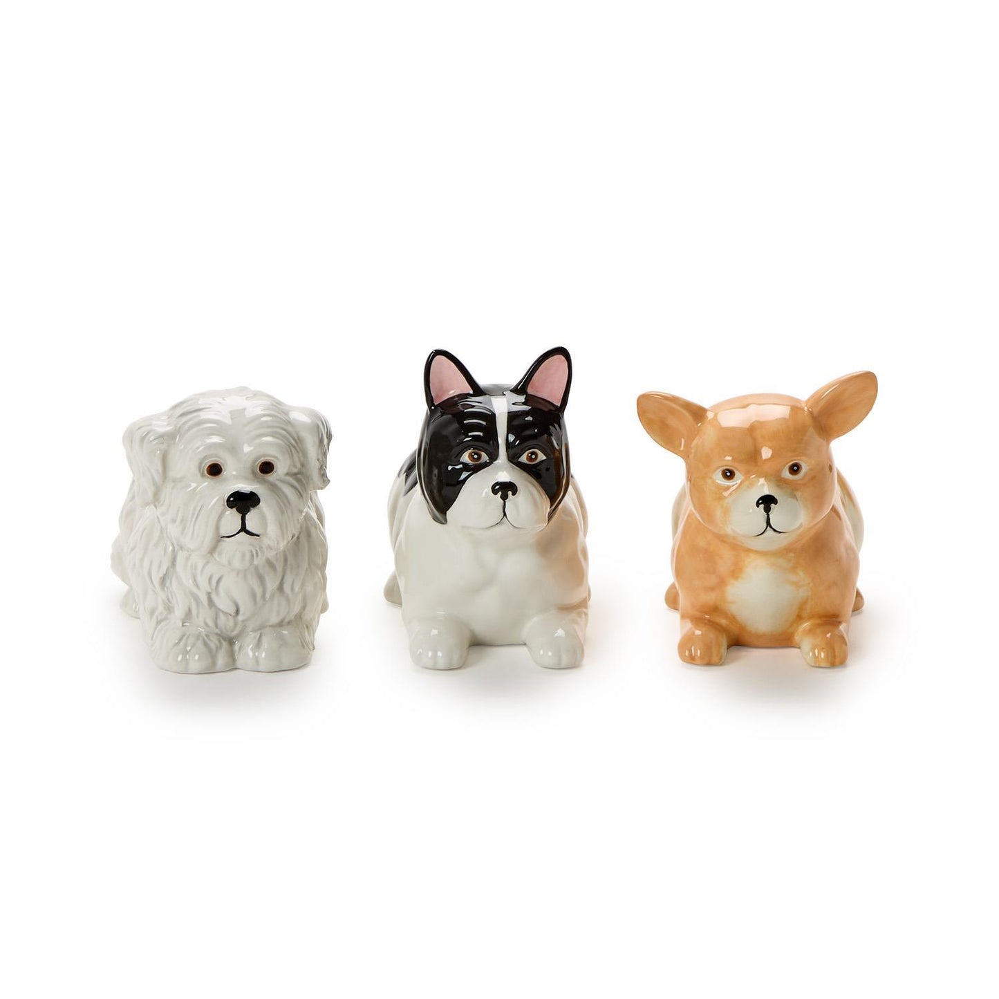 Two's Company Sitting Dog Mini Cachepot