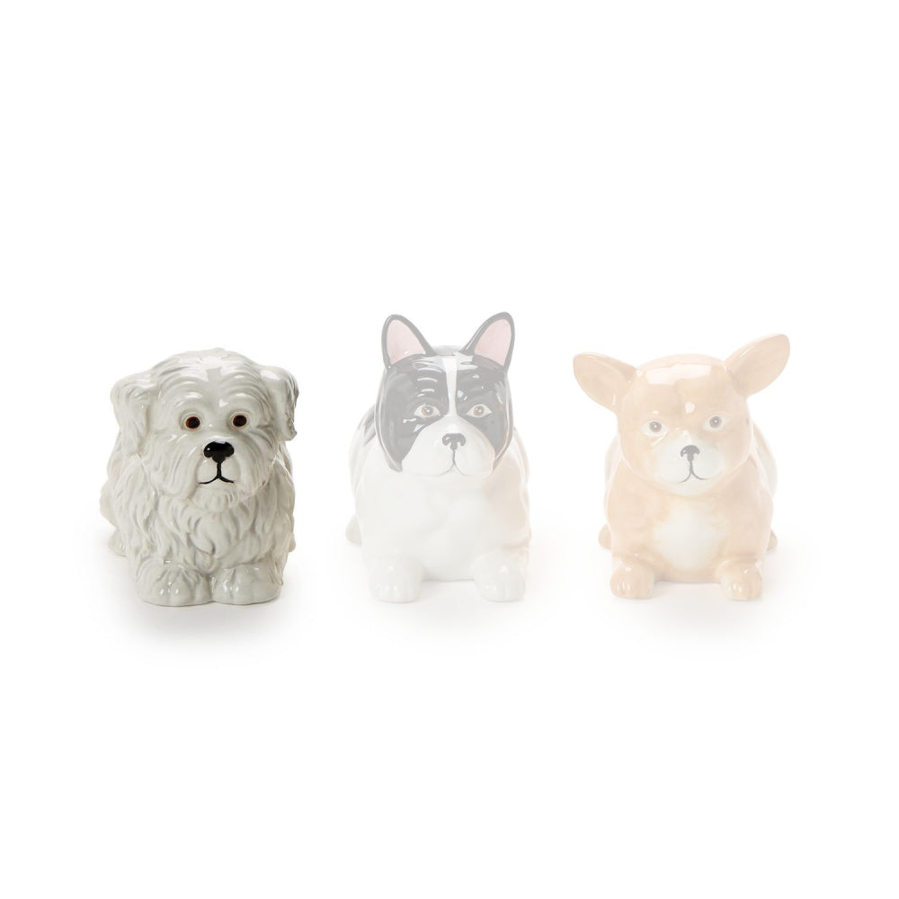 Two's Company Sitting Dog Mini Cachepot
