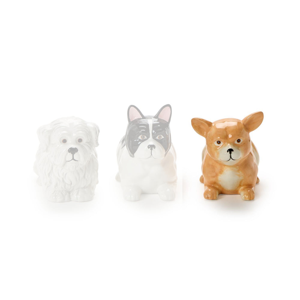 Two's Company Sitting Dog Mini Cachepot