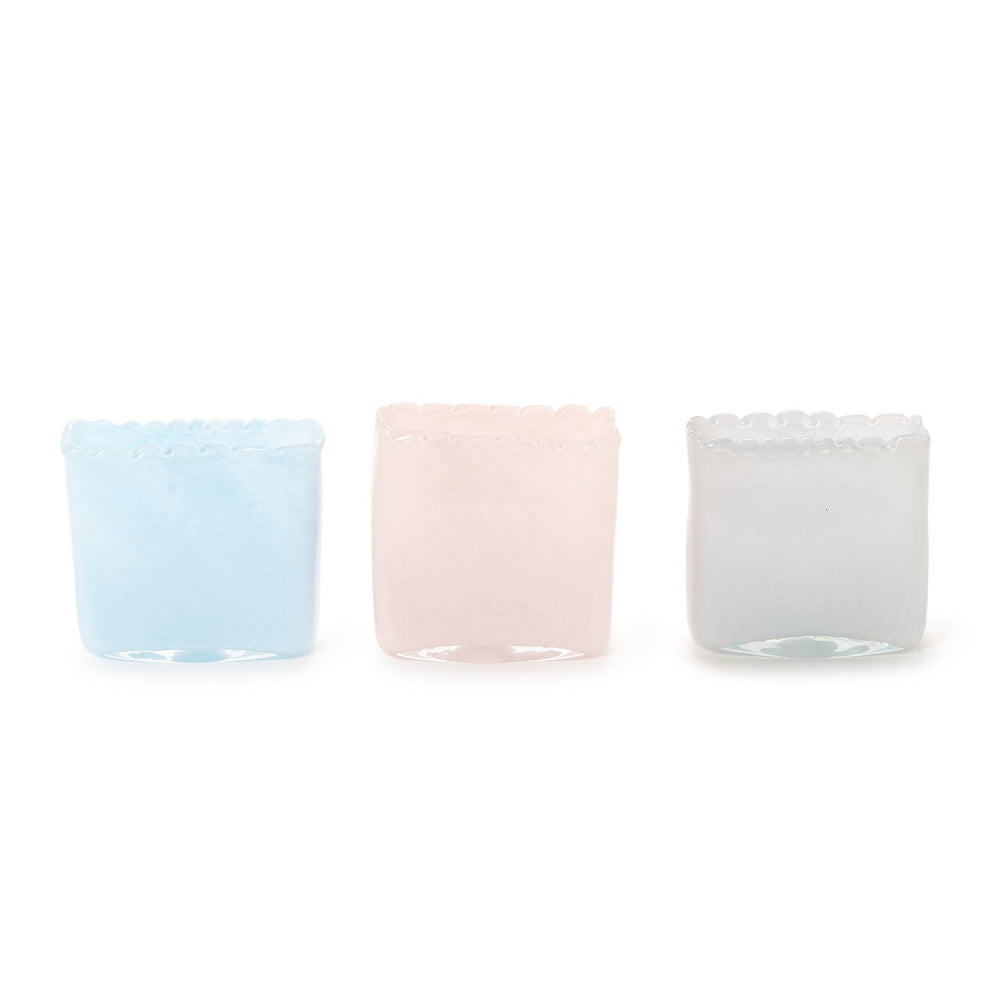 Two's Company Marbled Scalloped Vase