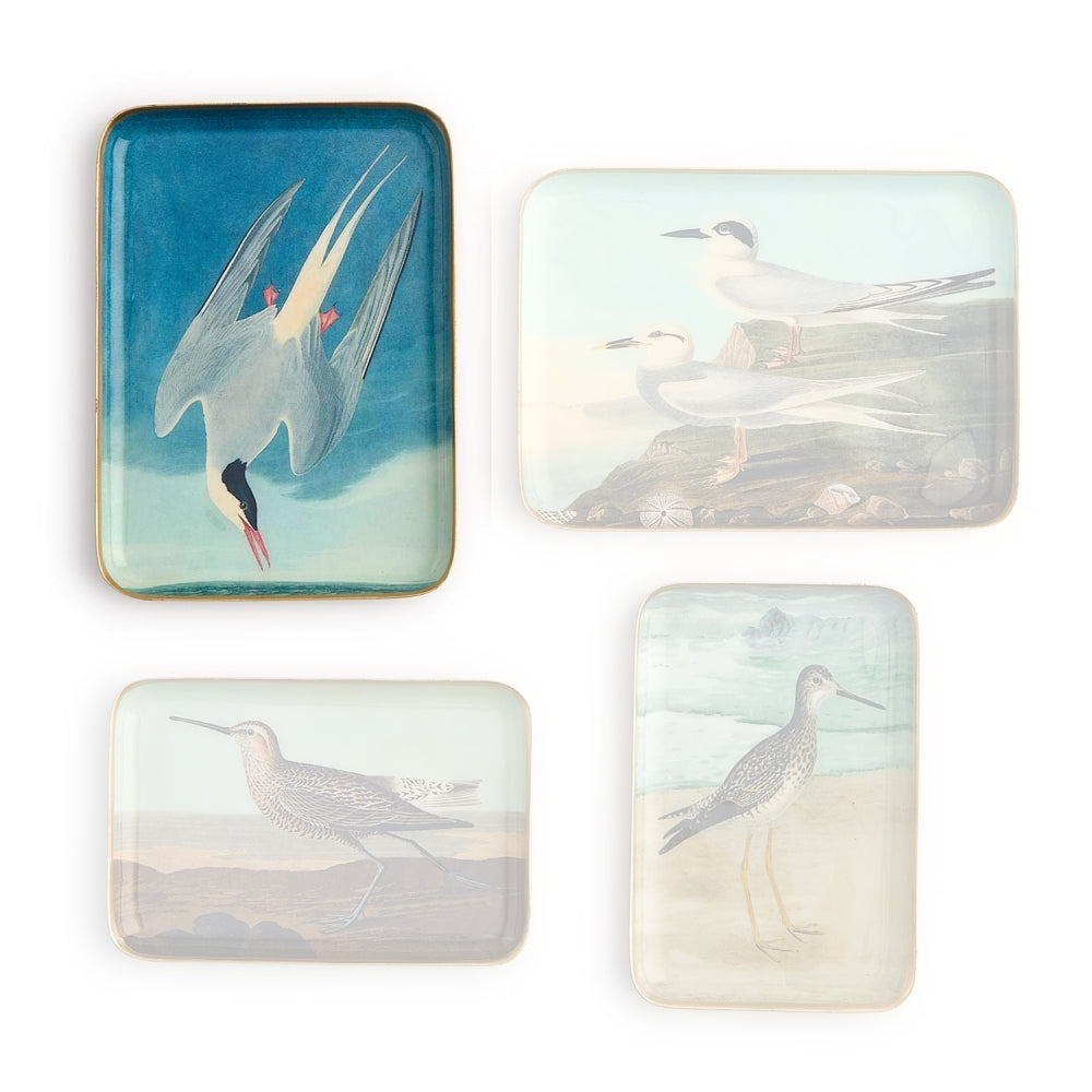 Two's Company Sea Bird Metal Desk Trays