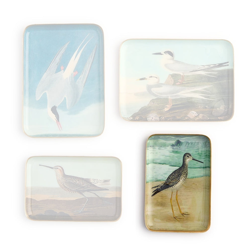 Two's Company Sea Bird Metal Desk Trays