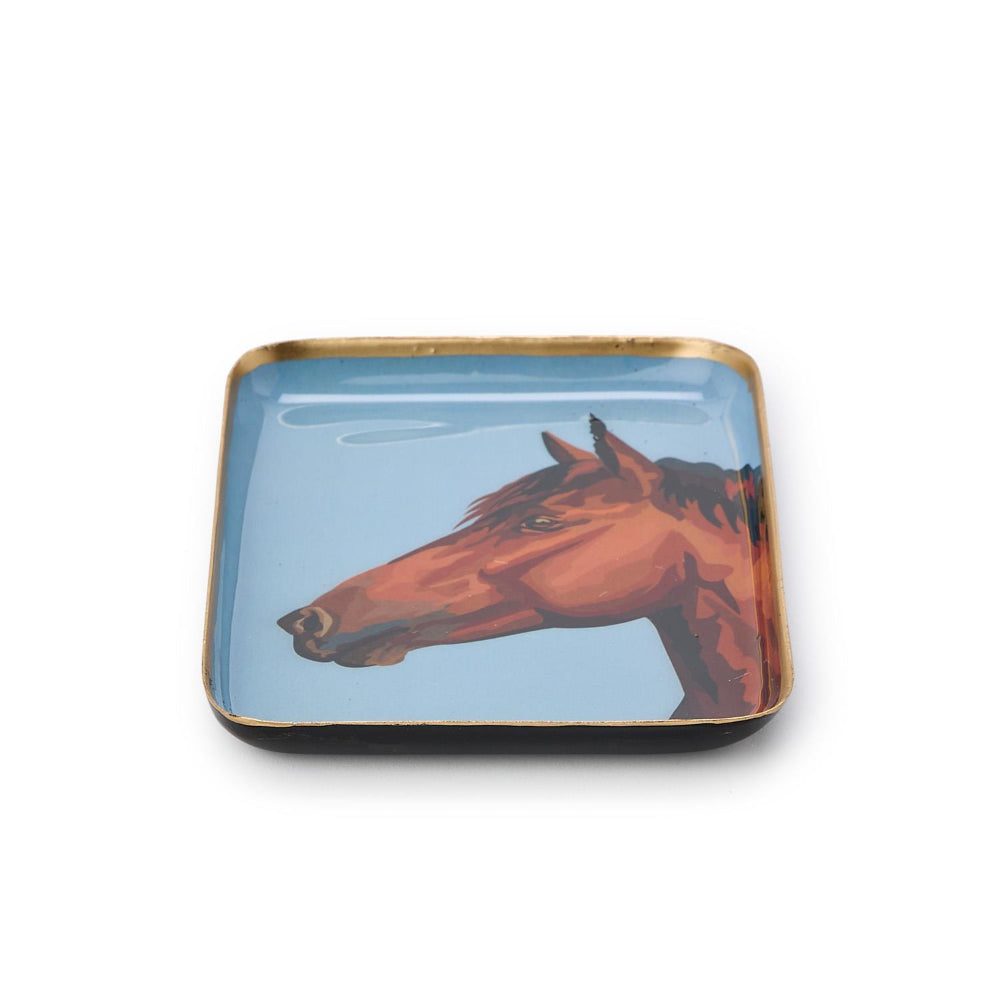 Two's Company Horse Country Metal Desk Tray