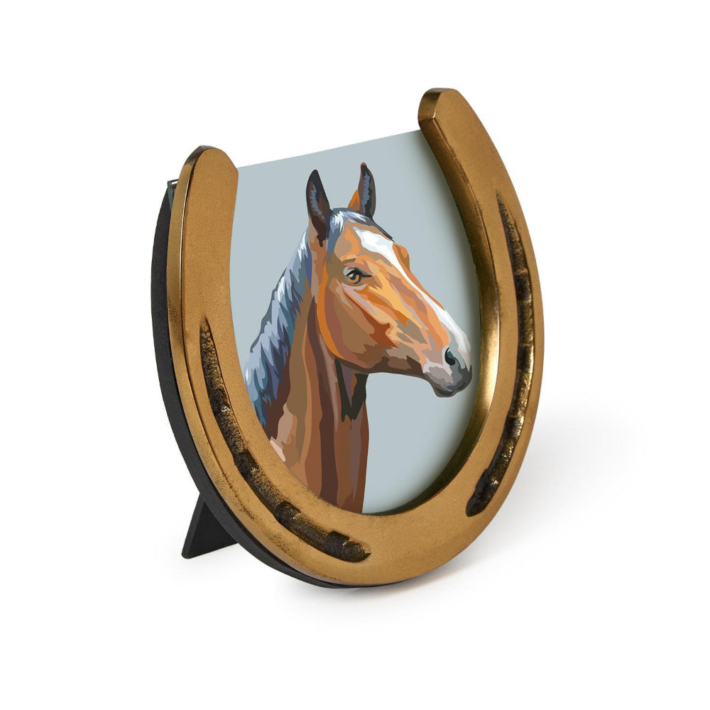 Two's Company Horseshoe Photo Frame - 3 1/2" x 3 1/2"