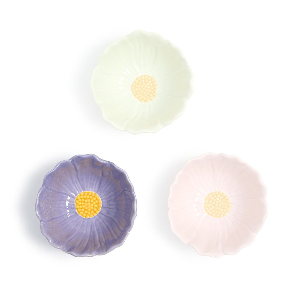 Two's Company Flower Tidbit Bowls