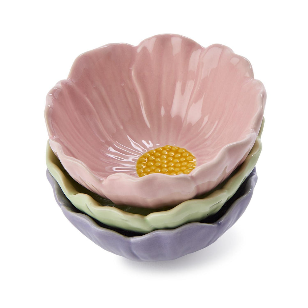 Two's Company Flower Tidbit Bowls