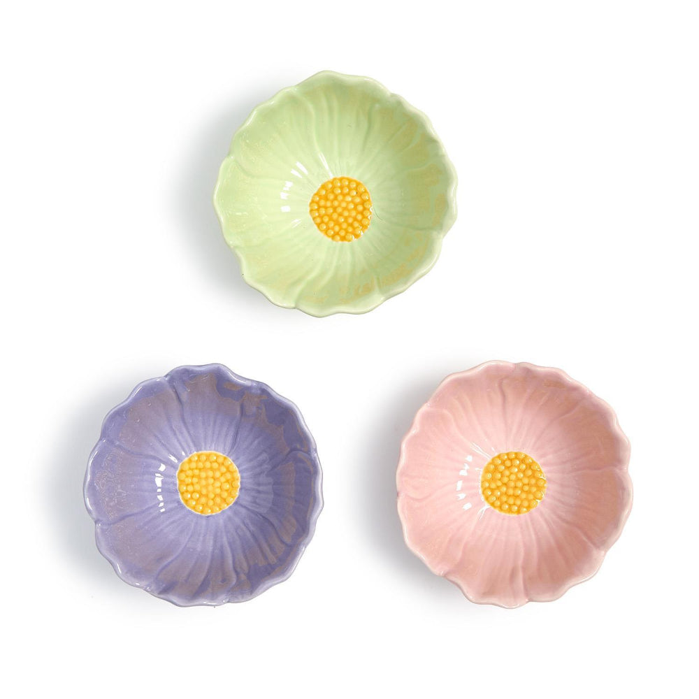 Two's Company Flower Tidbit Bowls