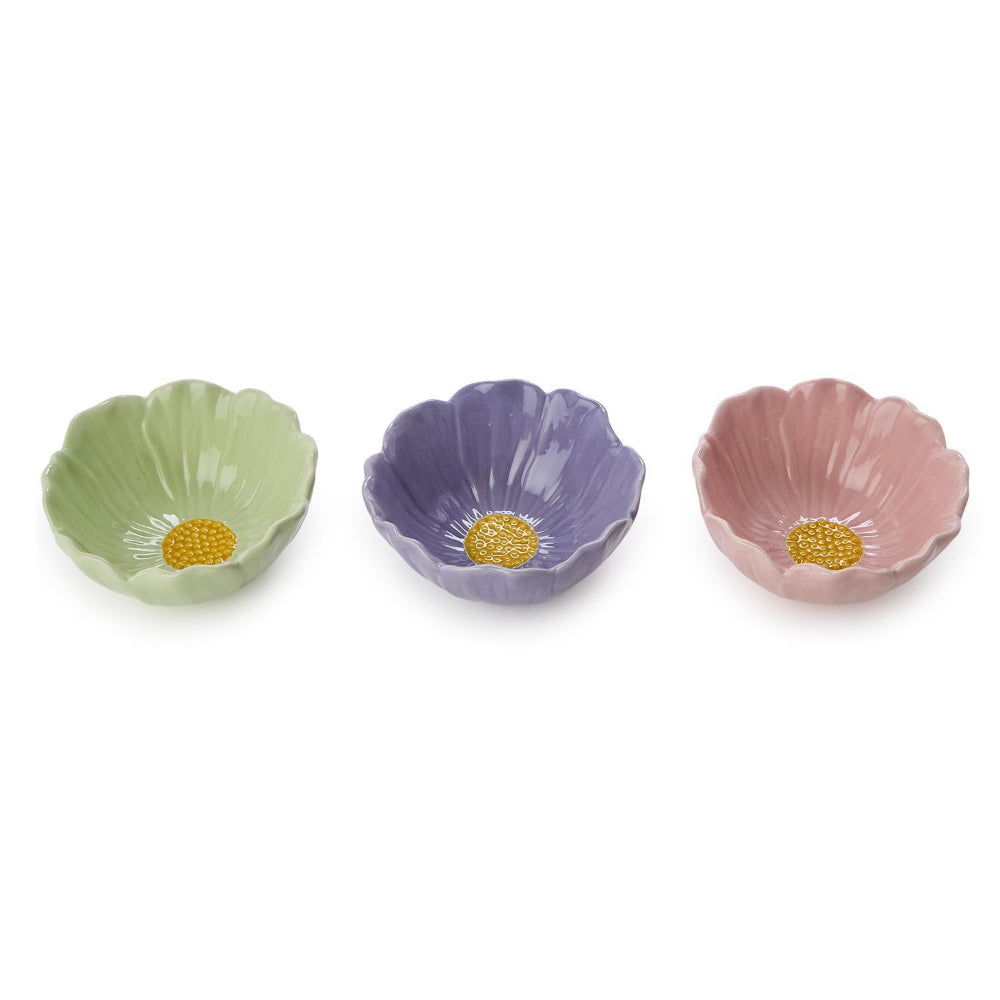 Two's Company Flower Tidbit Bowls