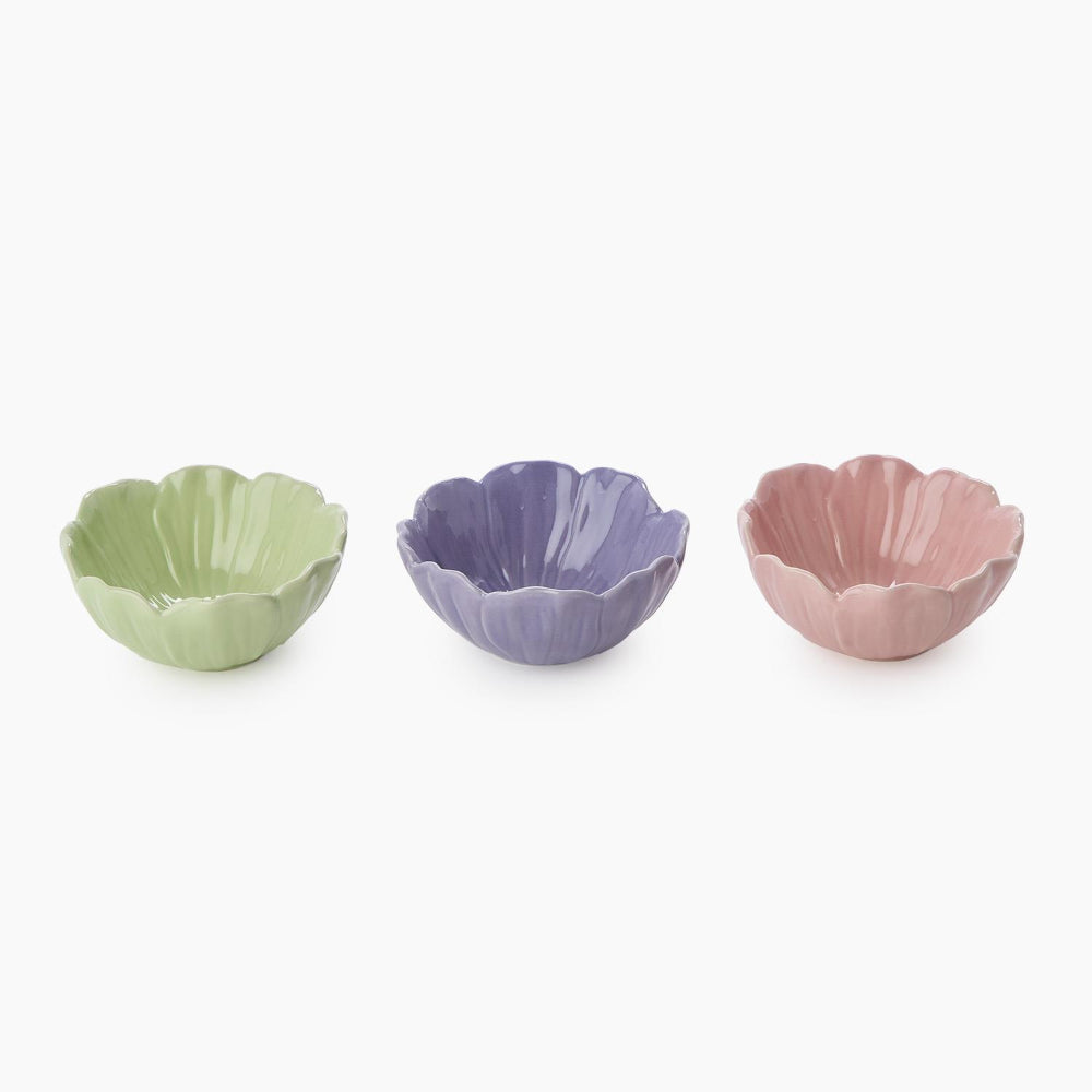 Two's Company Flower Tidbit Bowls