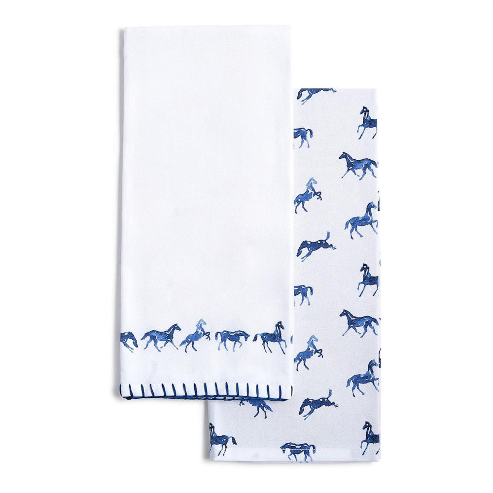 Two's Company Horse Silhouette Dish Towels - Set of 2