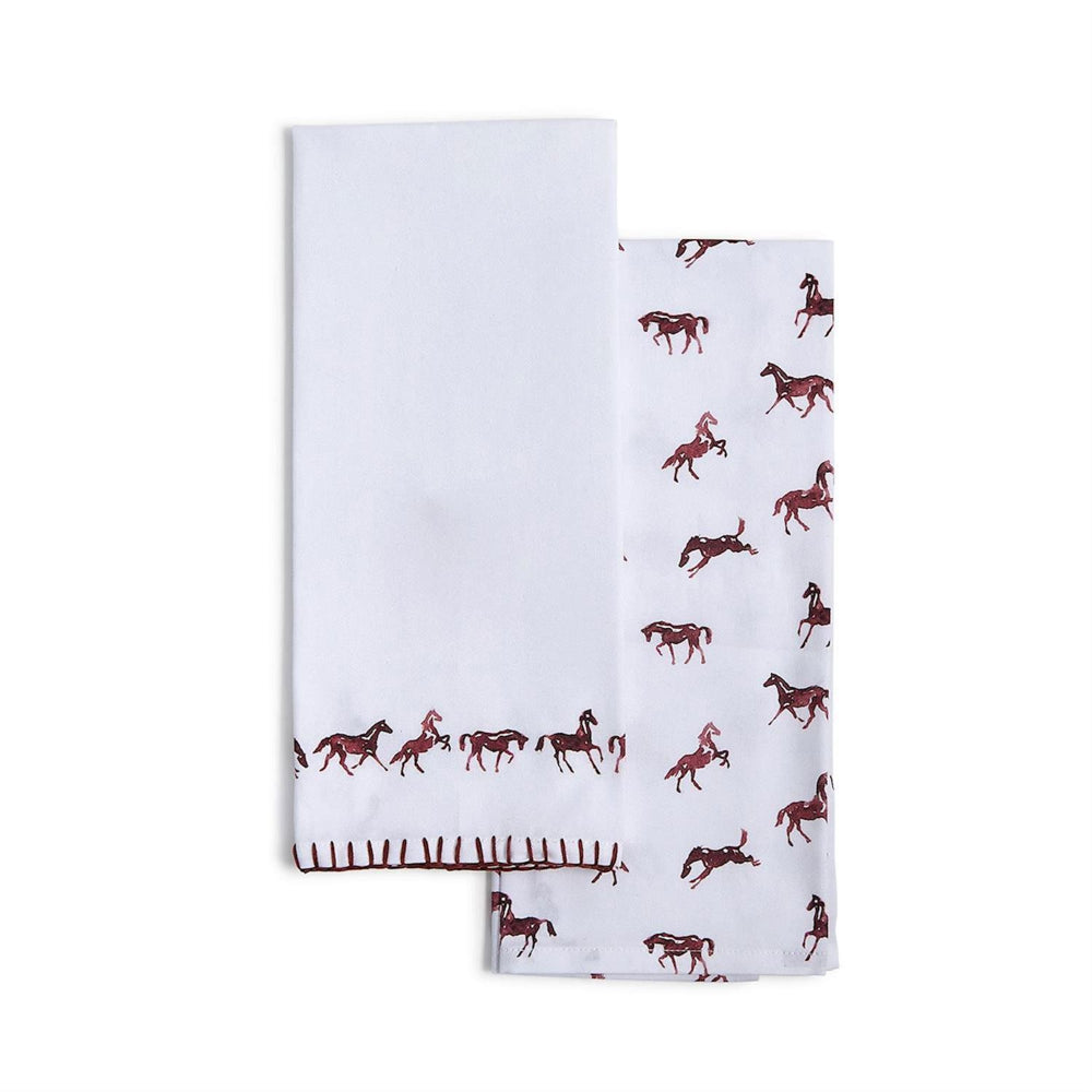 Two's Company Horse Silhouette Dish Towels - Set of 2