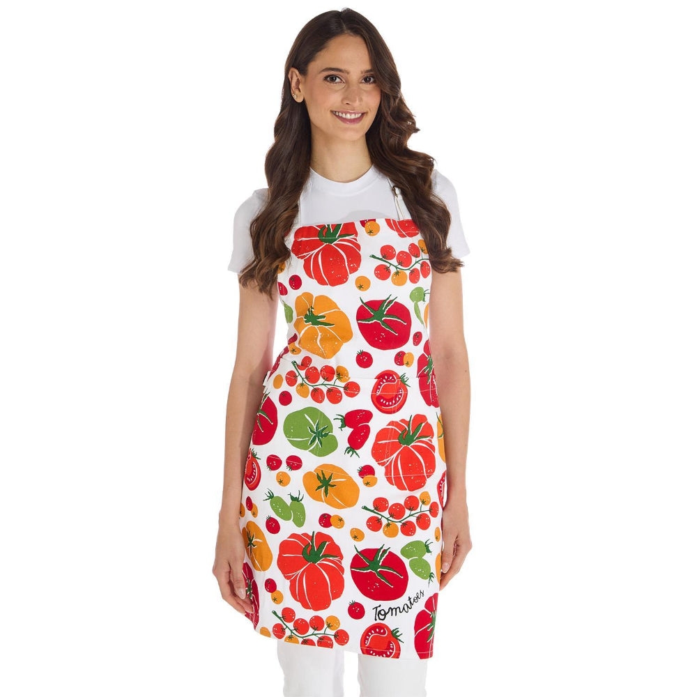 Two's Company Garden Harvest Tomato Print Apron