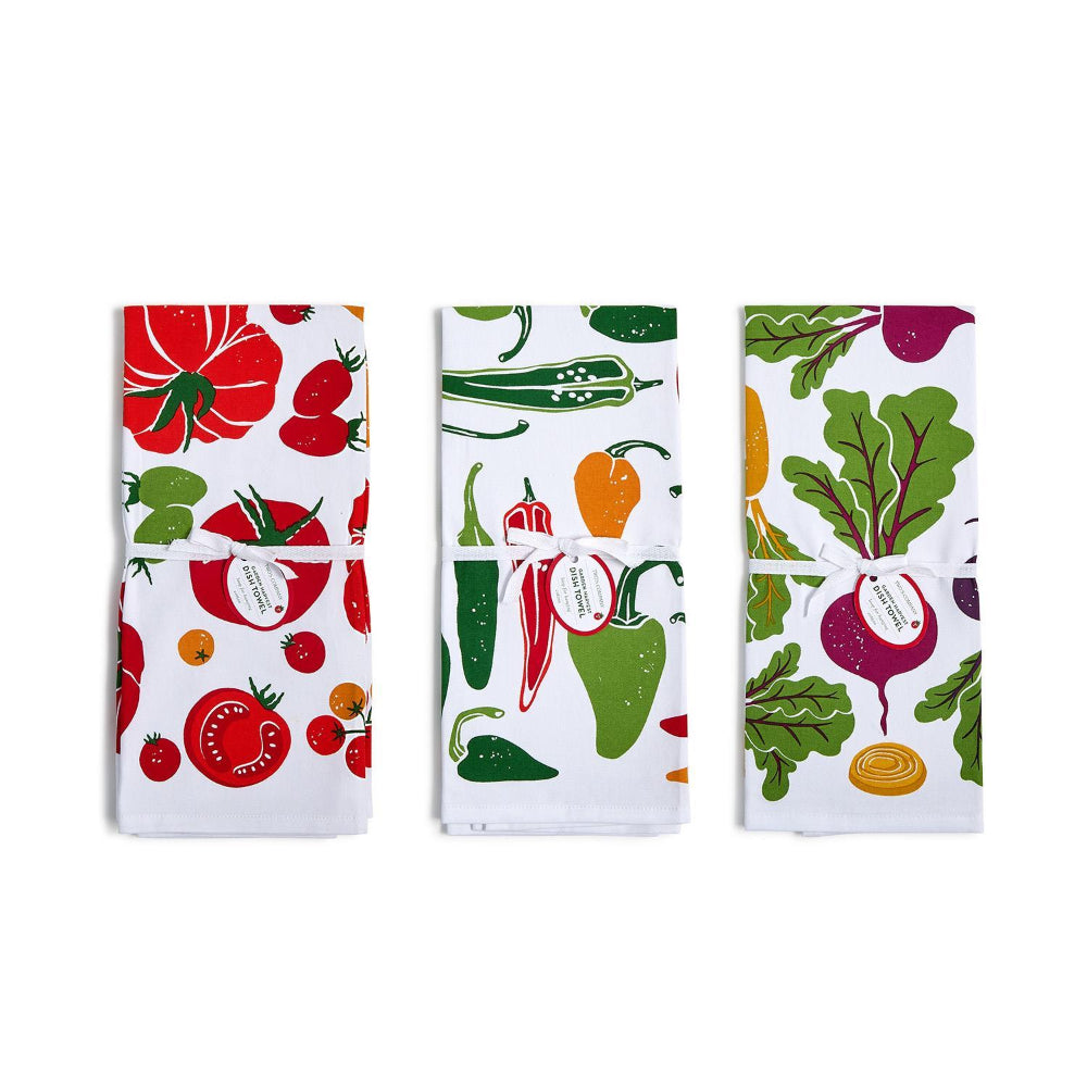 Two's Company Garden Harvest Dish Towels