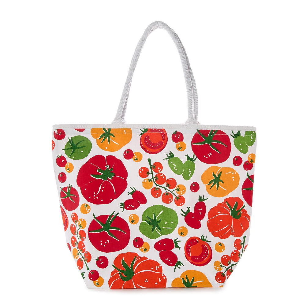 Two's Company Garden Harvest Tomato Print Tote Bag