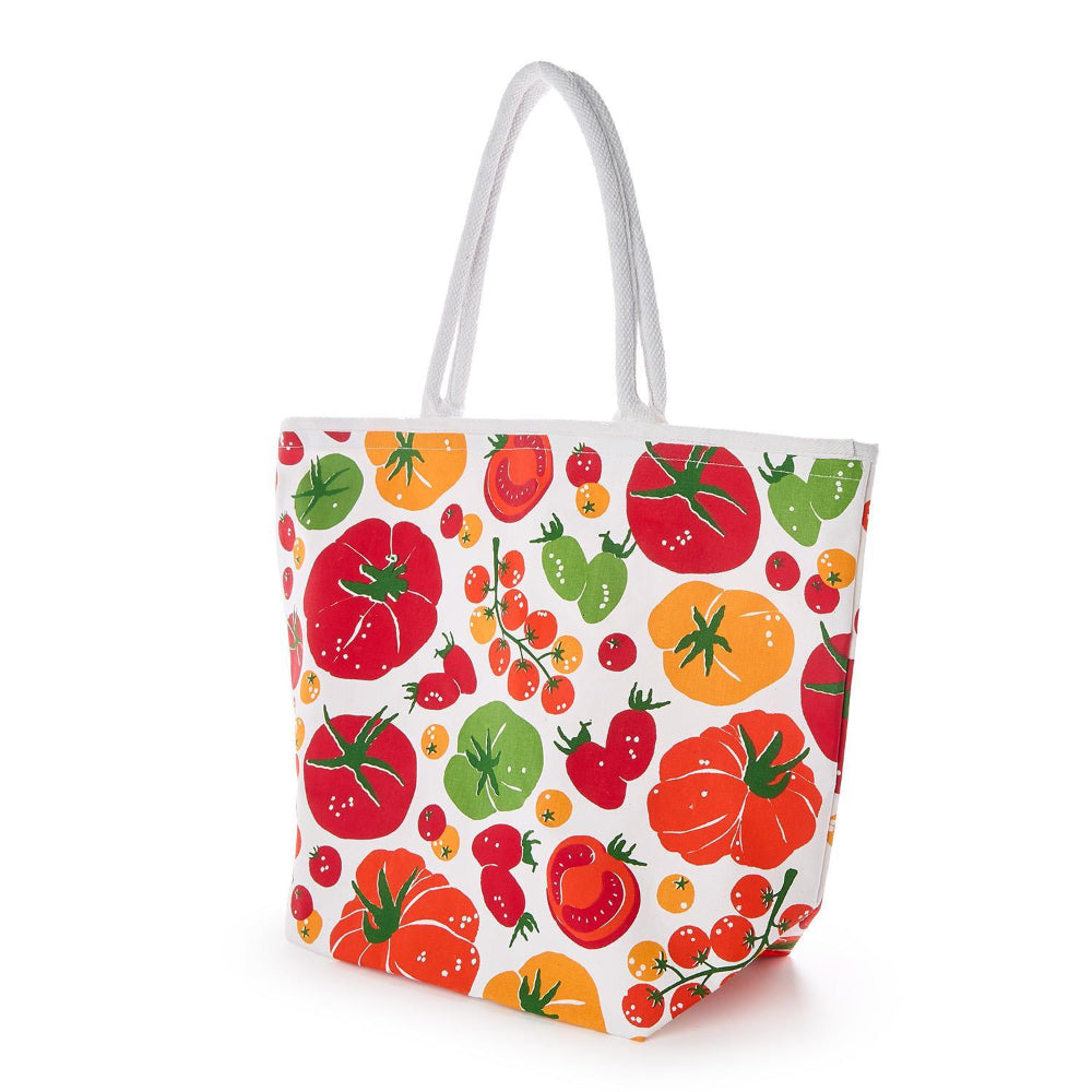Two's Company Garden Harvest Tomato Print Tote Bag