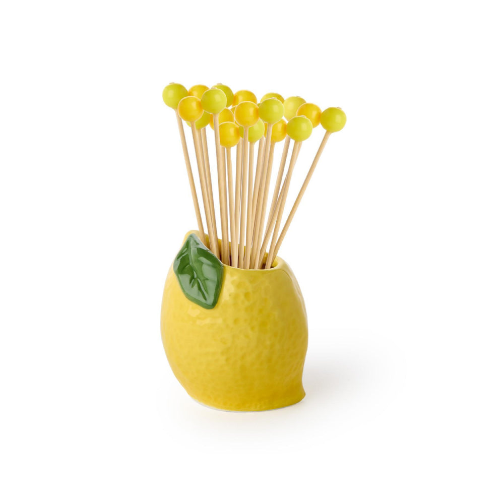 Two's Company Lemon Toothpick Holder