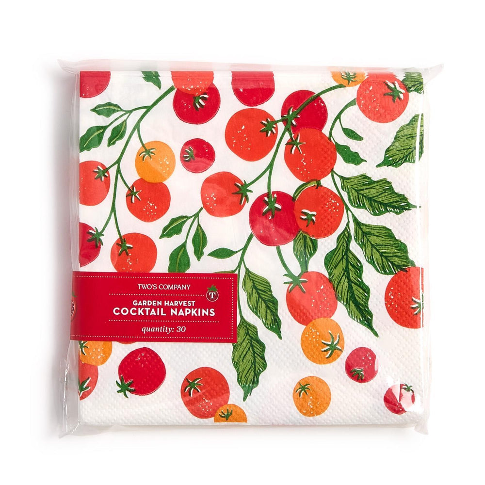Two's Company Garden Harvest Paper Napkins