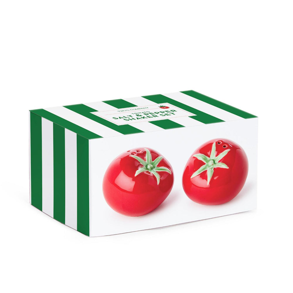 Two's Company Tomato Salt and Pepper Shaker Set