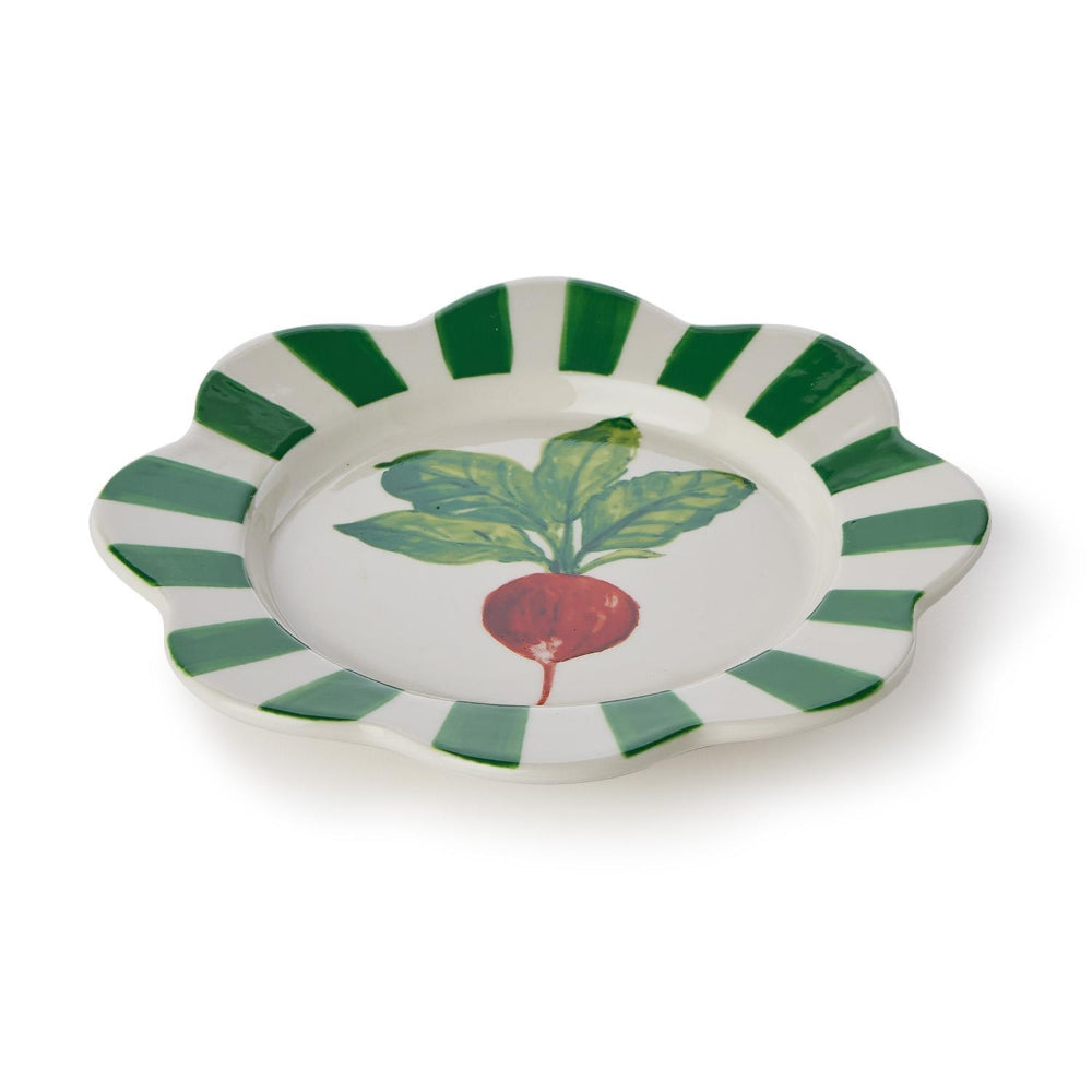Two's Company Garden Harvest Vegetable Tidbit Plates