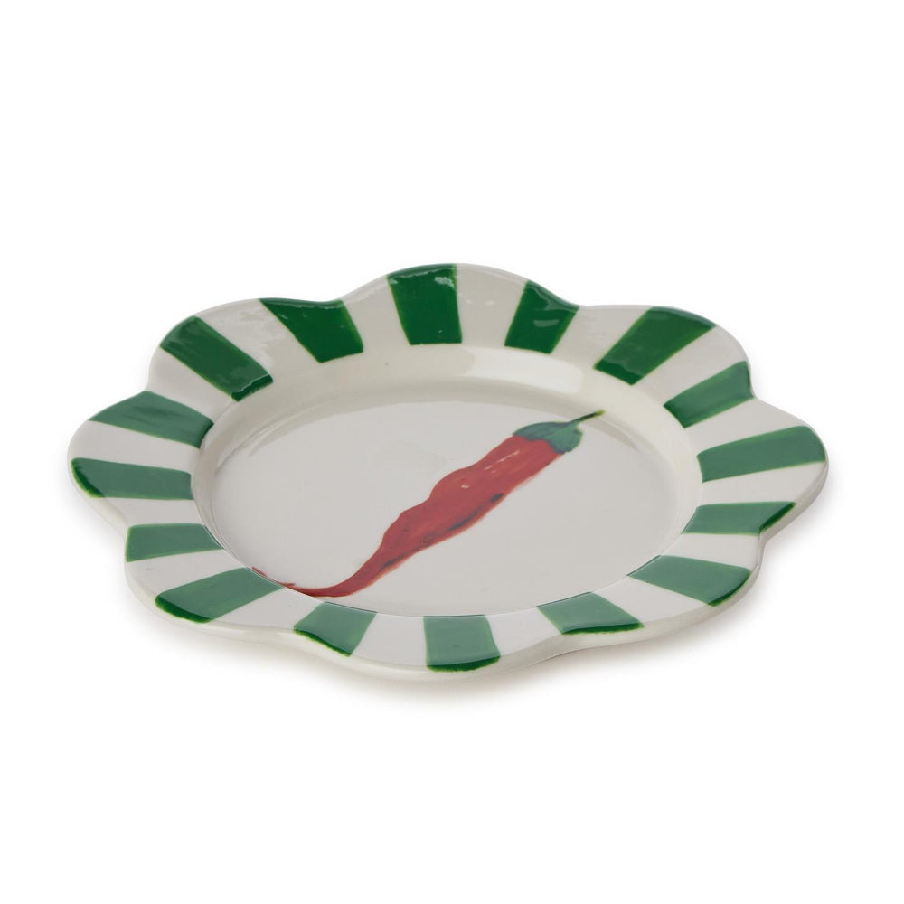 Two's Company Garden Harvest Vegetable Tidbit Plates