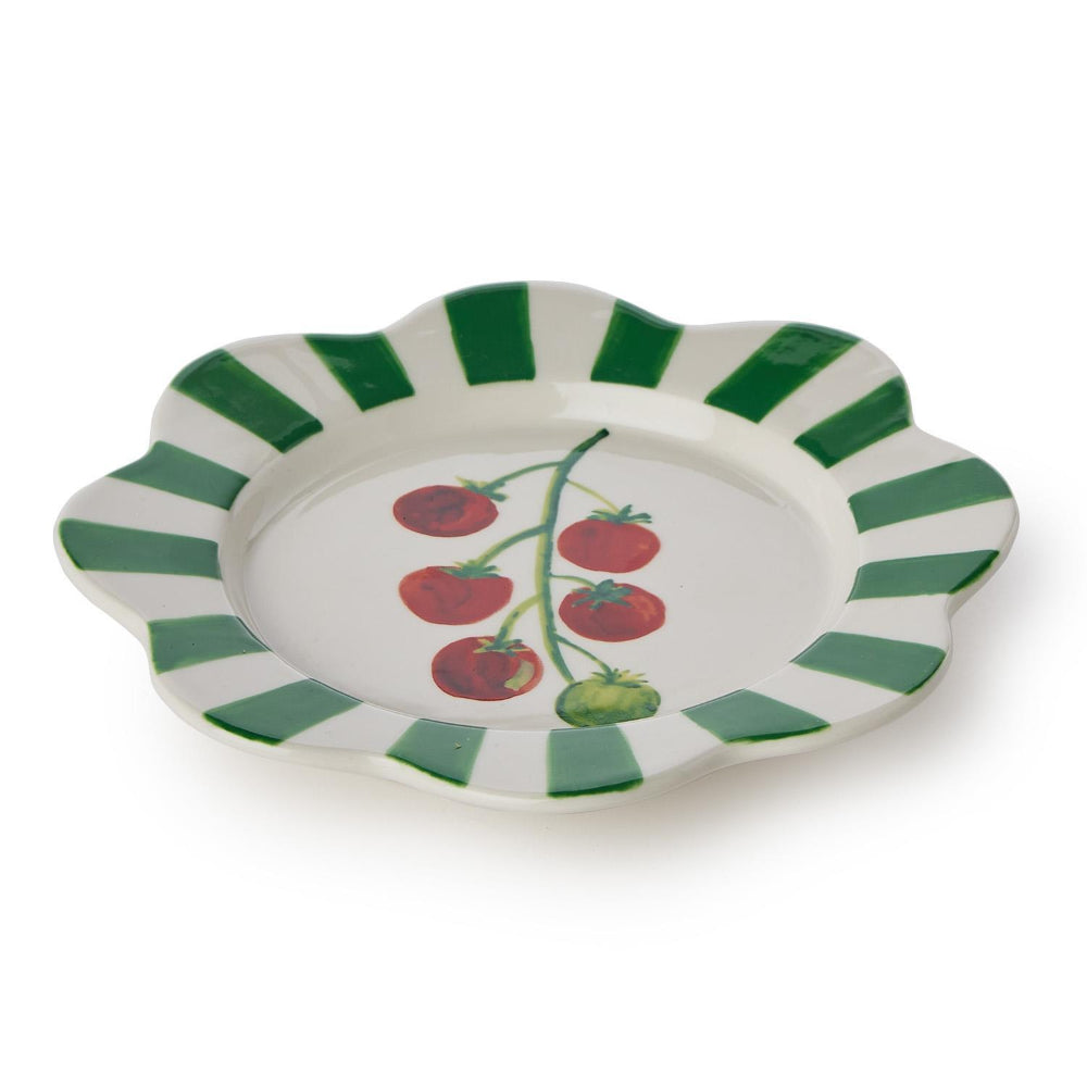 Two's Company Garden Harvest Vegetable Tidbit Plates