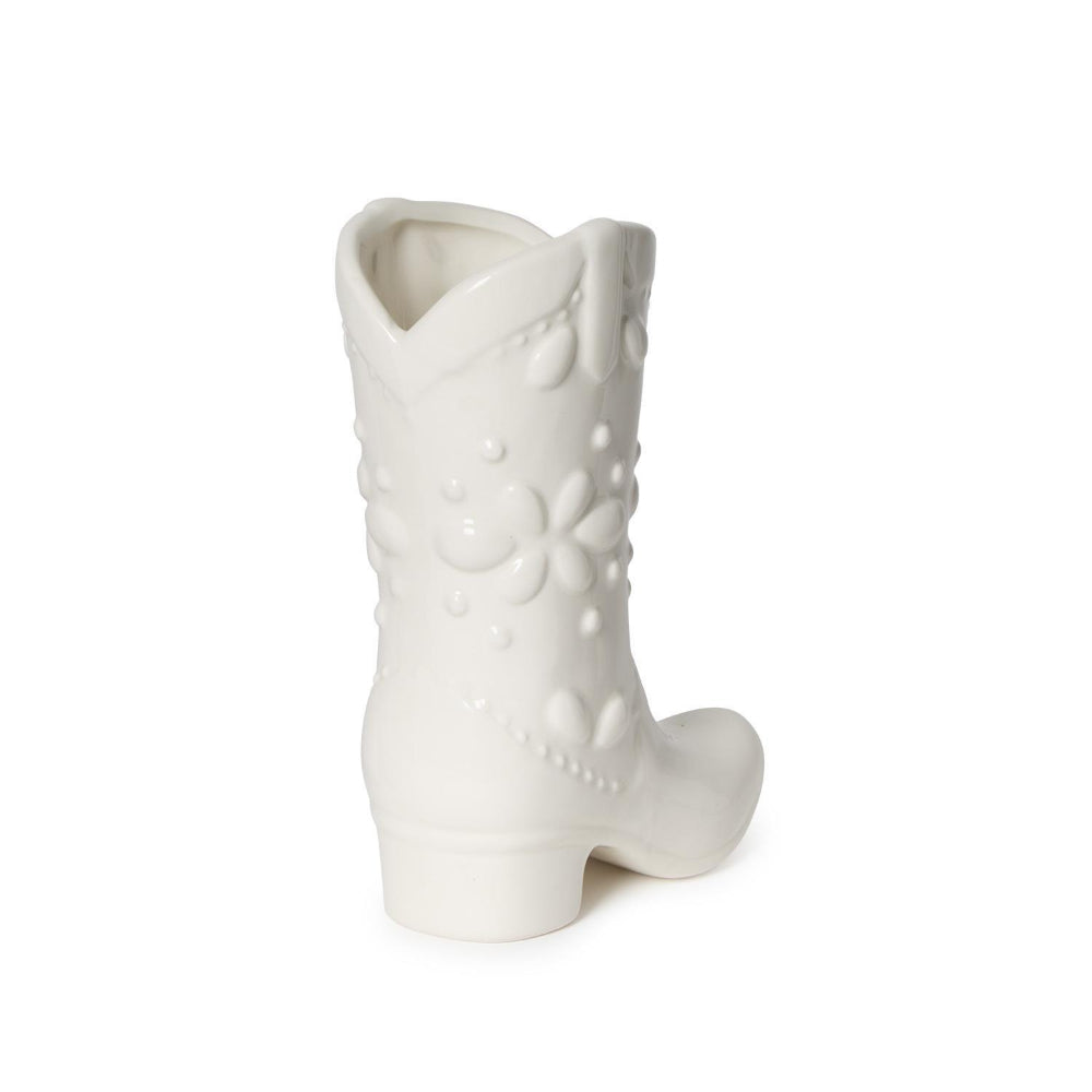 Two's Company Western Cowboy Boot Vase