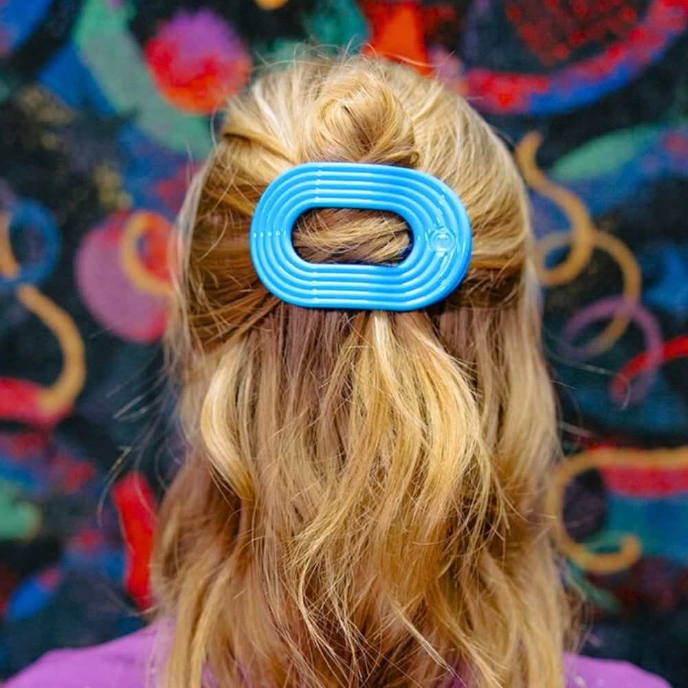 TELETIES Flat Round Hair Clip - Miami Vice