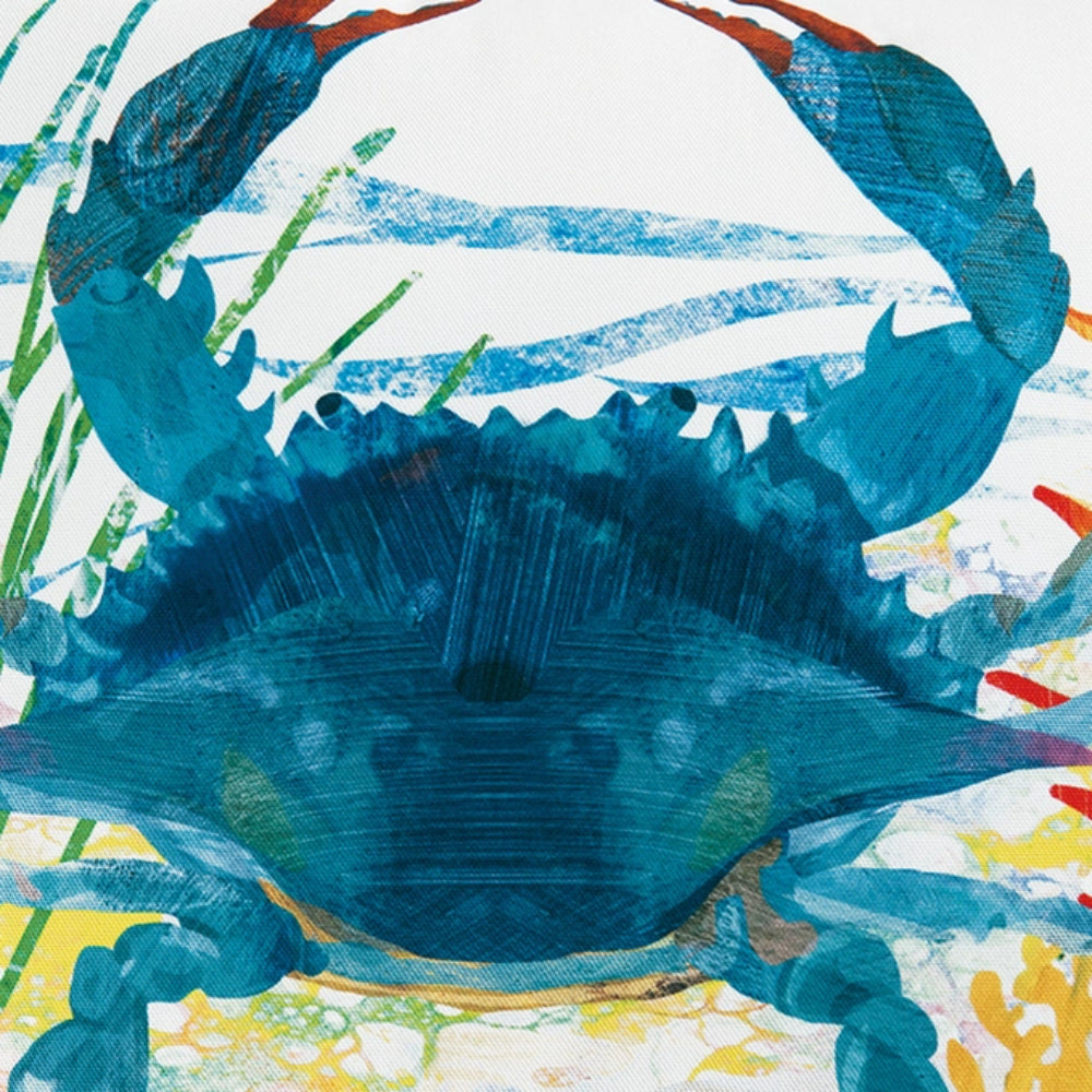 C&F Home Coastal Blue Crab Indoor/Outdoor Throw Pillow