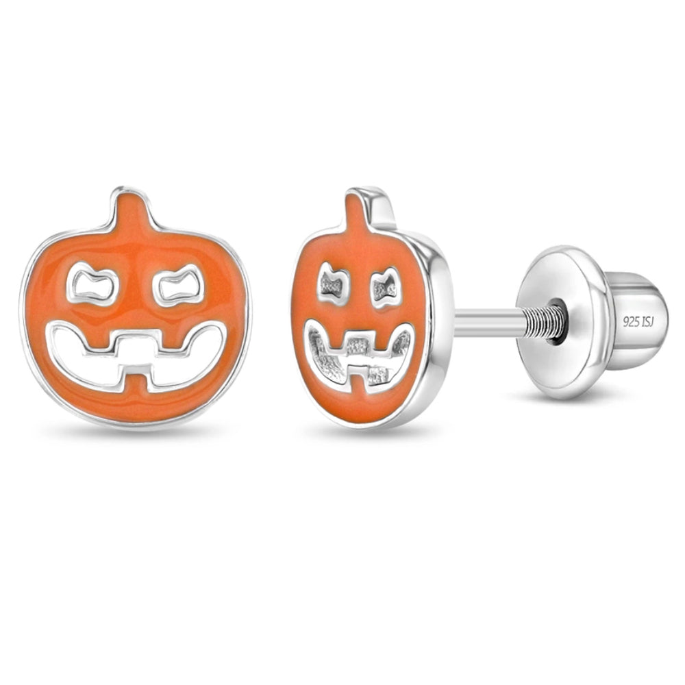 Children's Jack-O'-Lantern Earrings