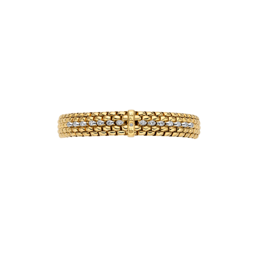 Fope Panorama 18k Flex'It Bracelet with Diamond Set