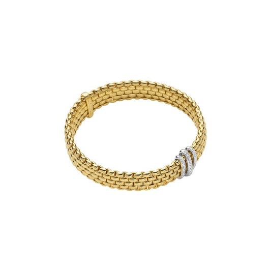 Fope 18k Two-Tone Panorama Flex'it Bracelet