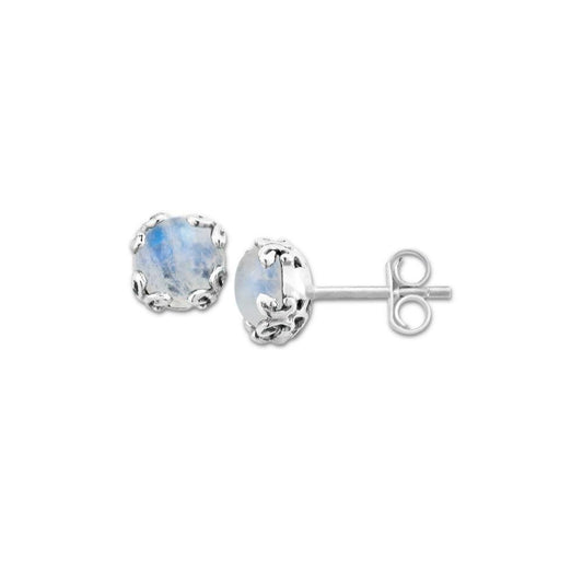 Samuel B. Rainbow Moonstone Stud Earrings