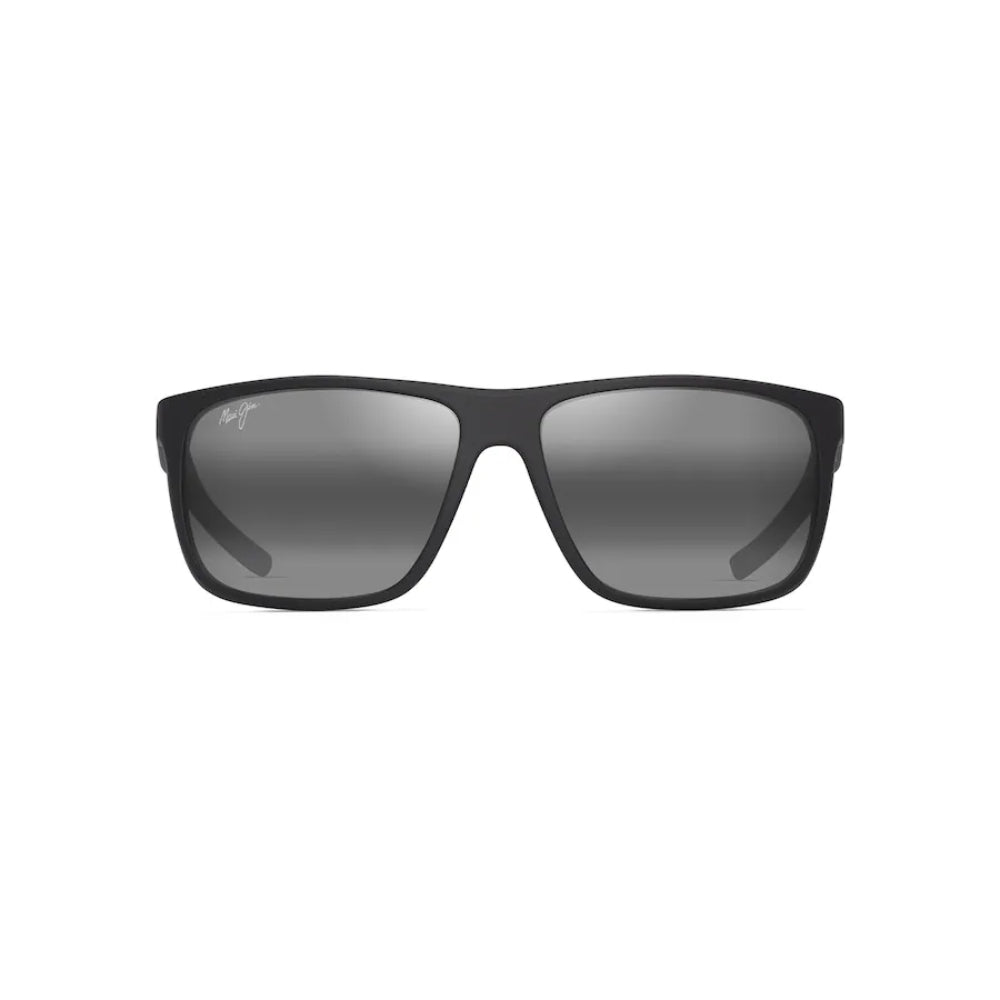 Maui Jim LEHOPULU Polarized Rectangular Sunglasses - Matte Black