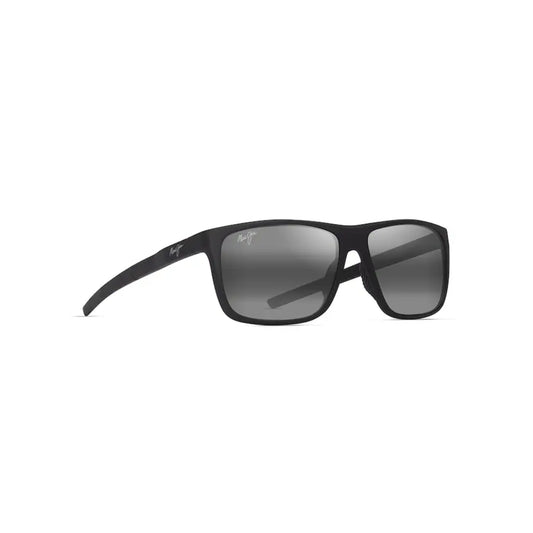 Maui Jim LEHOPULU Polarized Rectangular Sunglasses - Matte Black