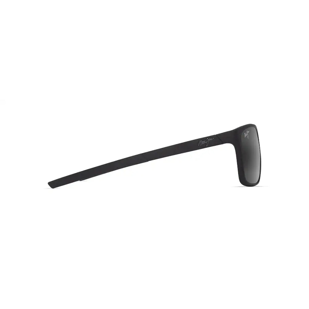 Maui Jim LEHOPULU Polarized Rectangular Sunglasses - Matte Black