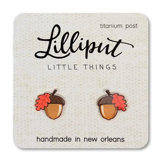 Lilliput Little Things Fall Acorn Earrings
