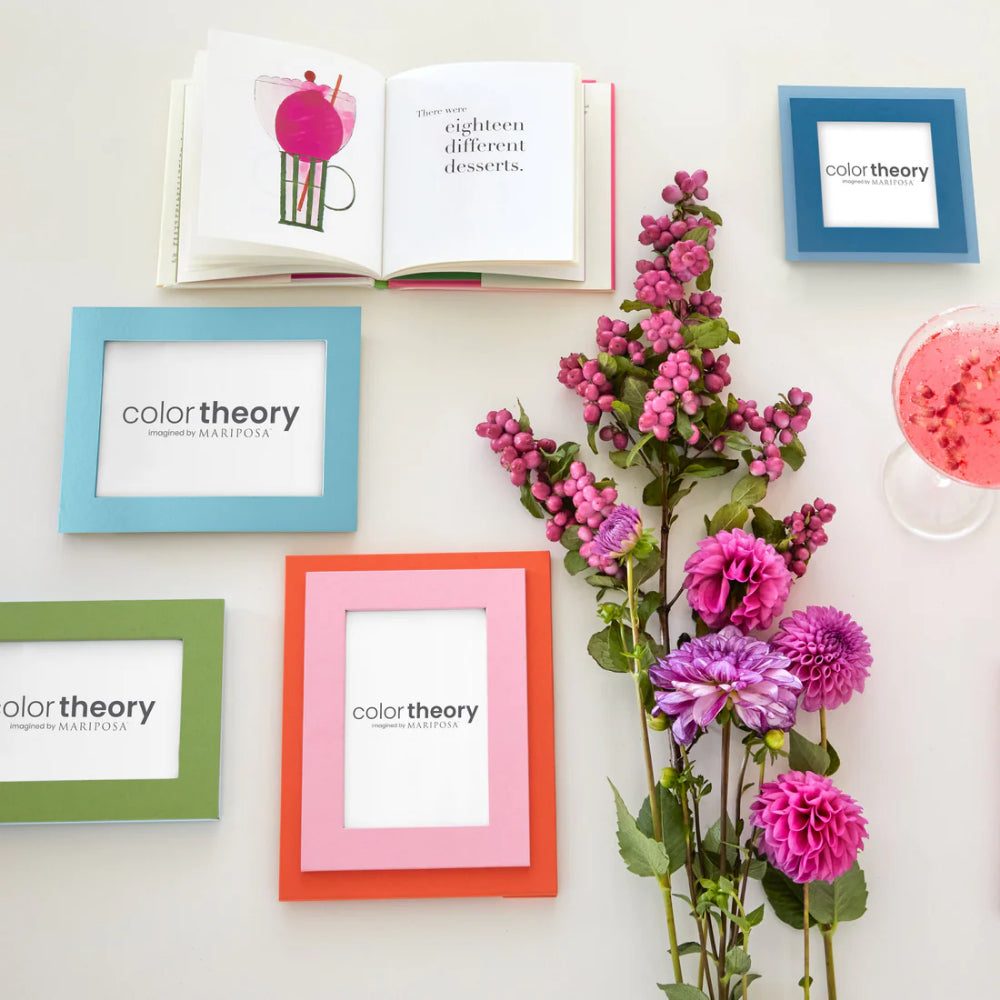 Mariposa Double Sided Meadow Green and Sky Blue 4x6 Frame