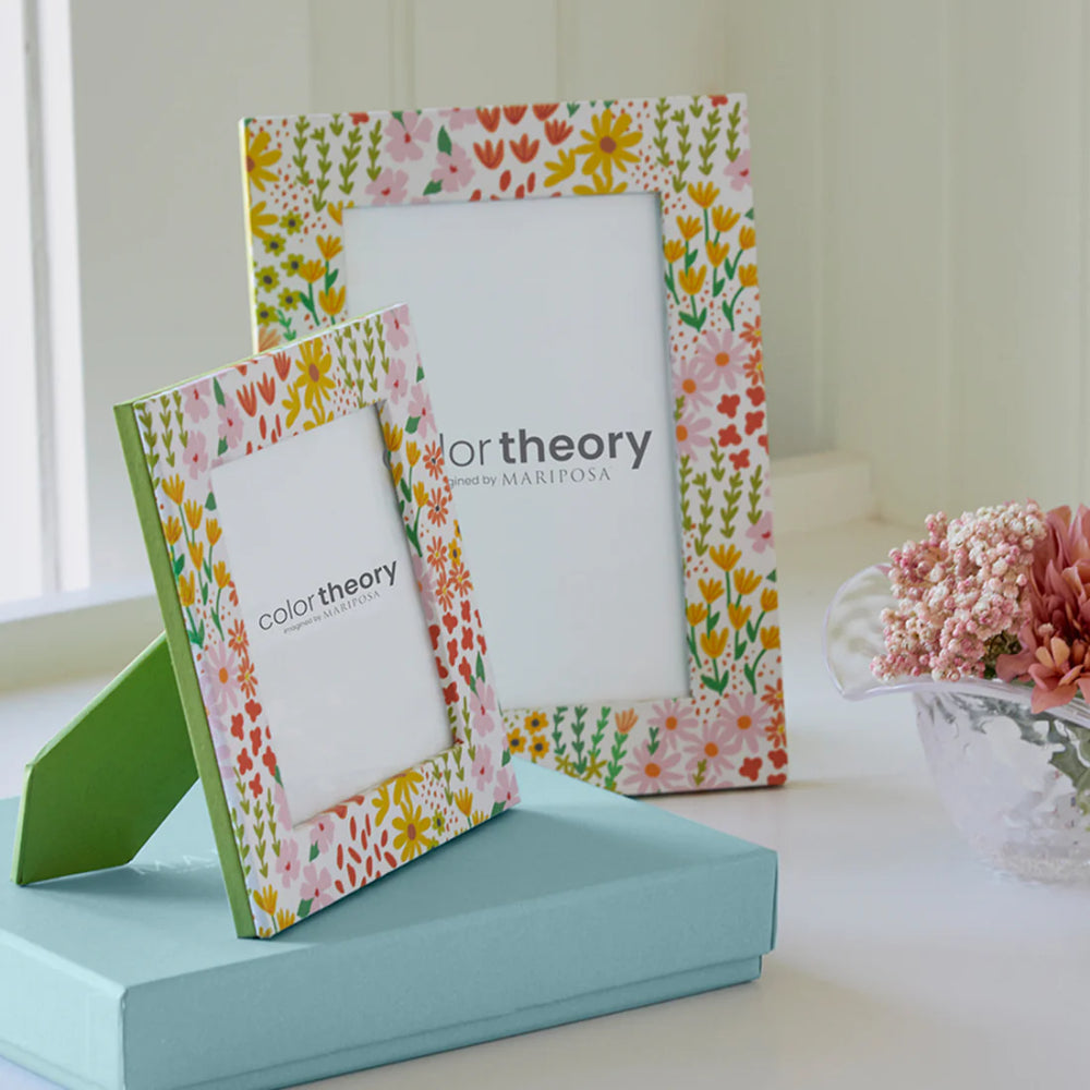 Mariposa Double Sided Botanical and Meadow Green Frame