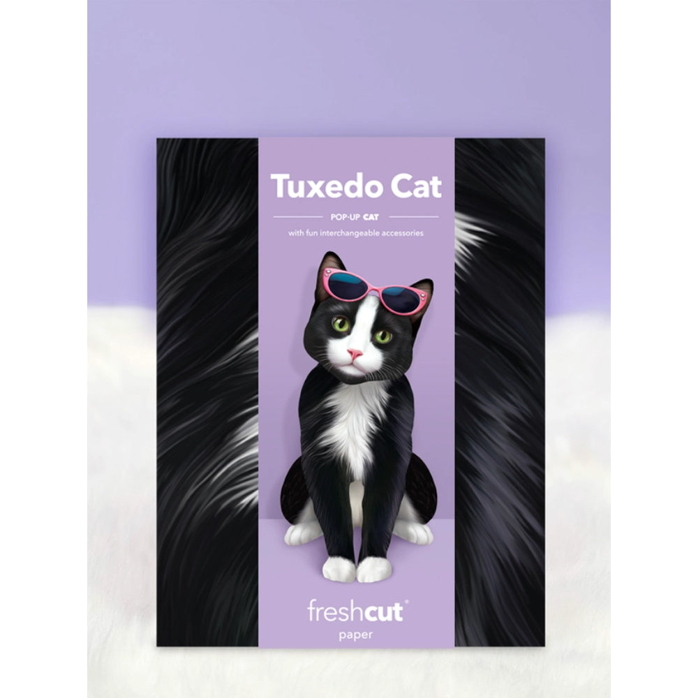 Tuxedo Cat Pop-Up Greeting Cards