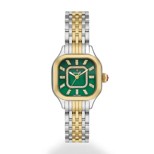 Michele Meggie Two-Tone Diamond Watch