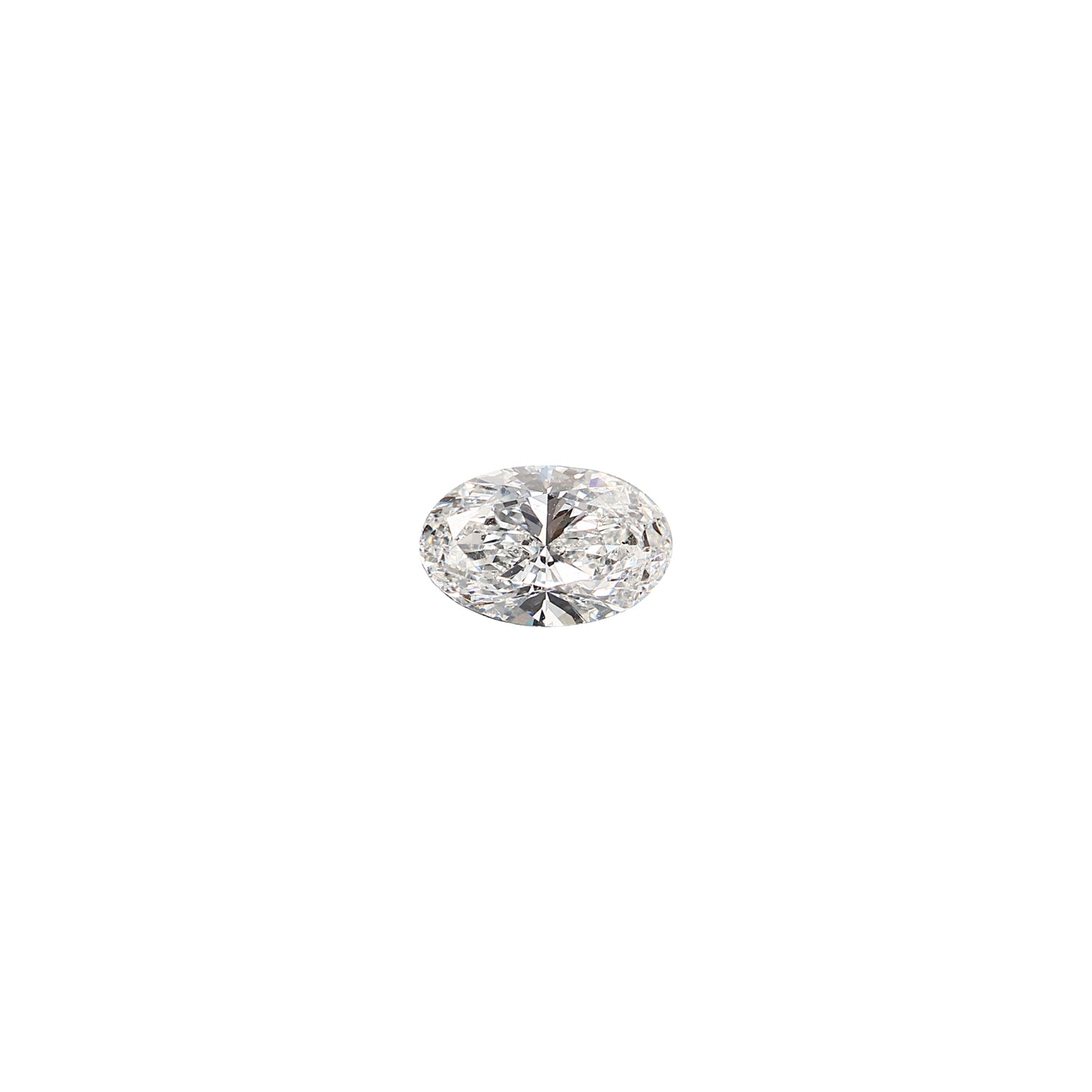 Oval 1.01 carat GIA certified diamond graded FSI2 on a white background