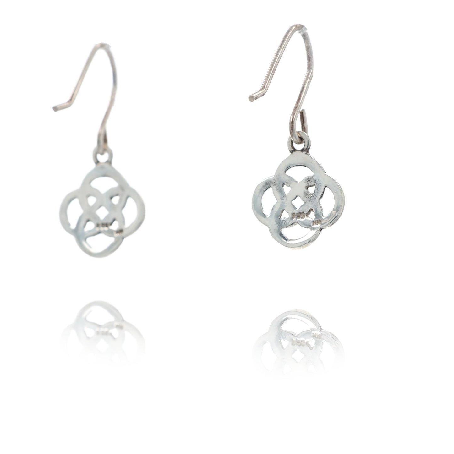 Kit Heath Sterling Silver Dew Heritage Celtic Knot Drop Earrings