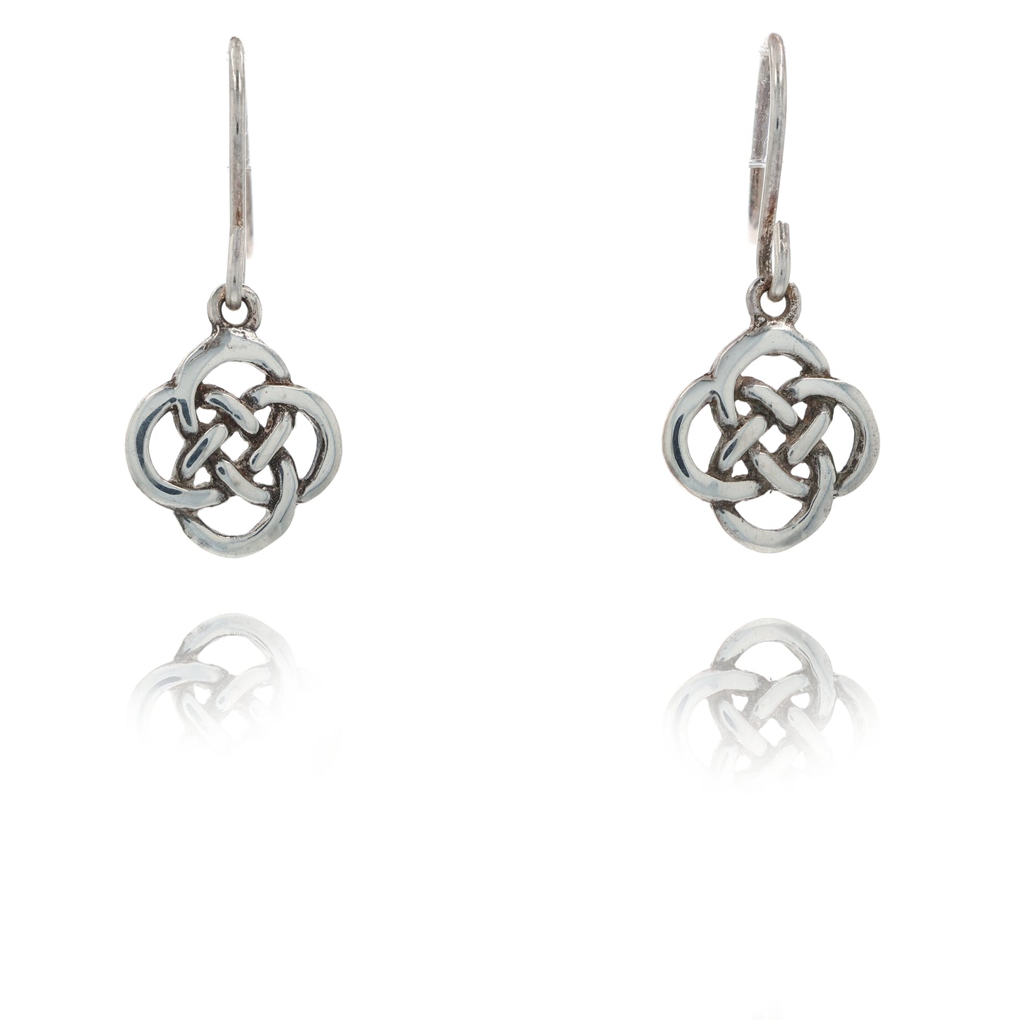 Kit Heath Sterling Silver Dew Heritage Celtic Knot Drop Earrings