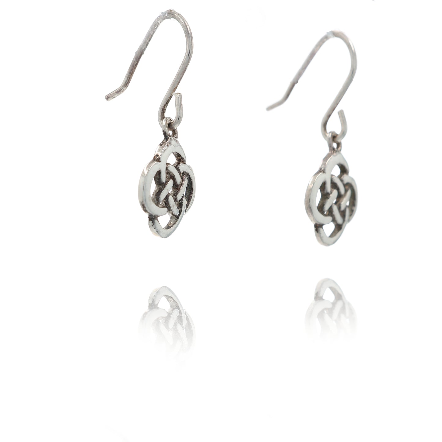 Kit Heath Sterling Silver Dew Heritage Celtic Knot Drop Earrings