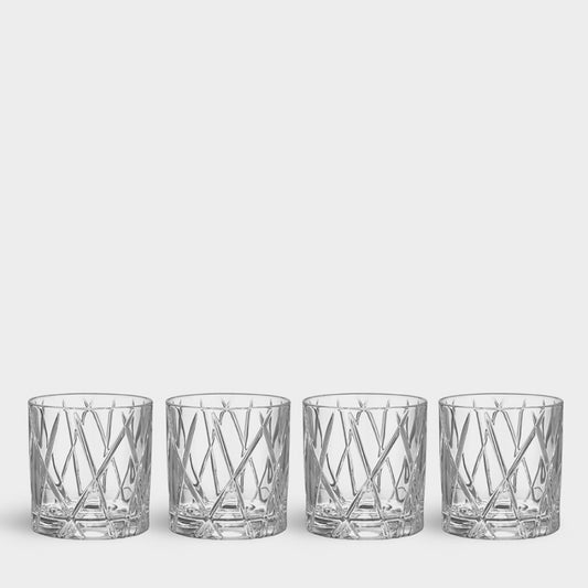 Orrefors City Double Old Fashioned - Set of 4