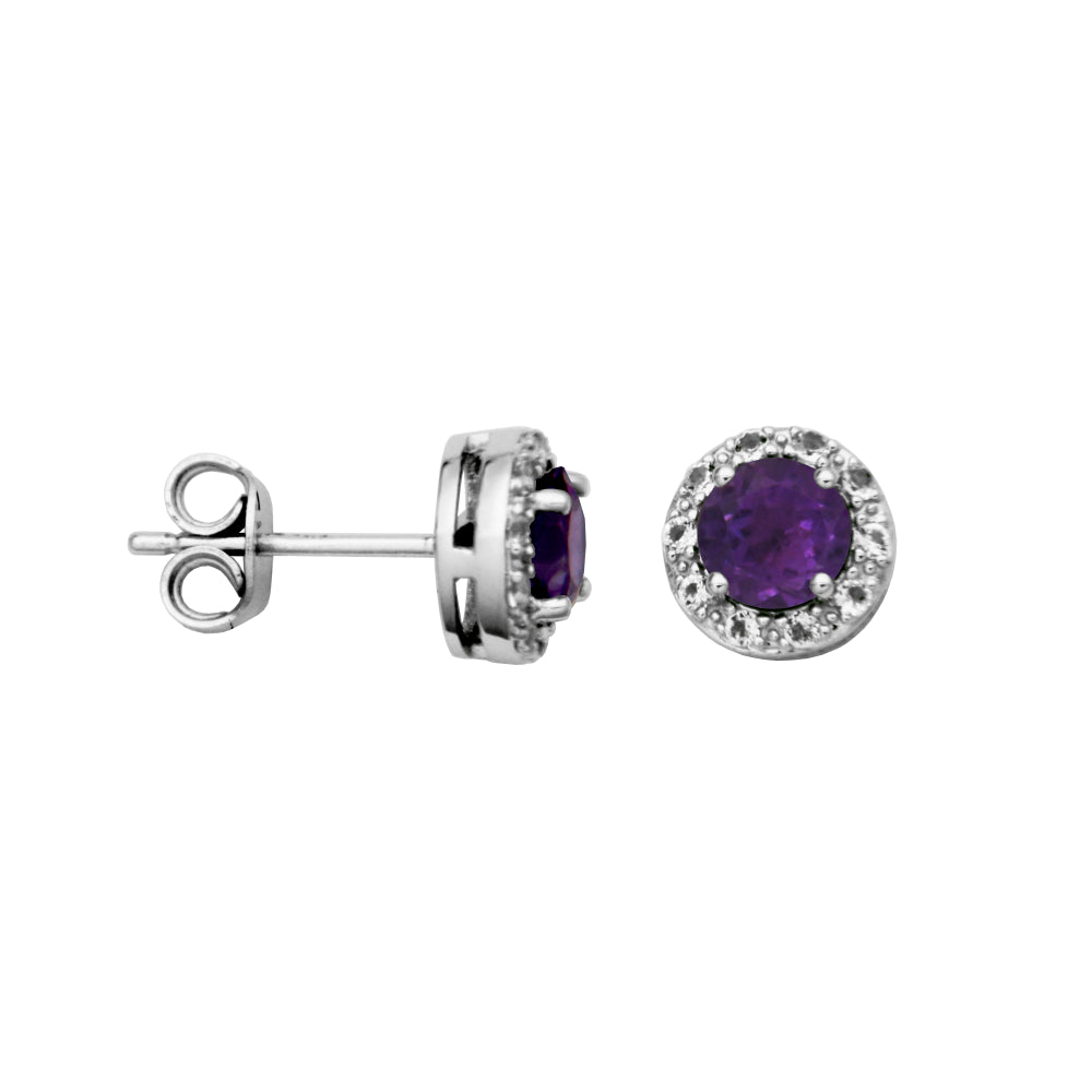 Samuel B. Dazzle Gemstone Stud Earrings