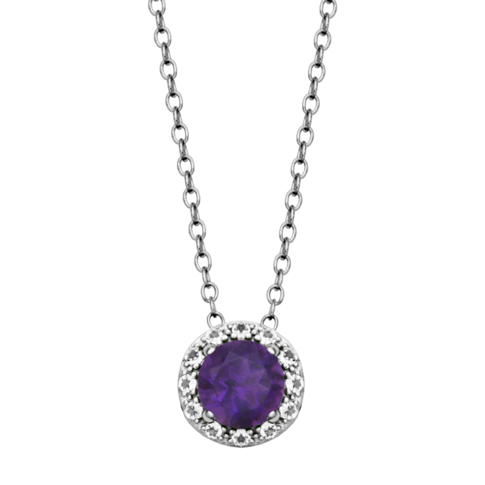 Samuel B. Dazzle Gemstone Pendant Necklace